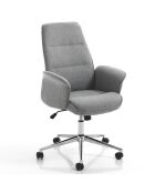Fauteuil de bureau Dony High gris - 102/110x62x68 cm