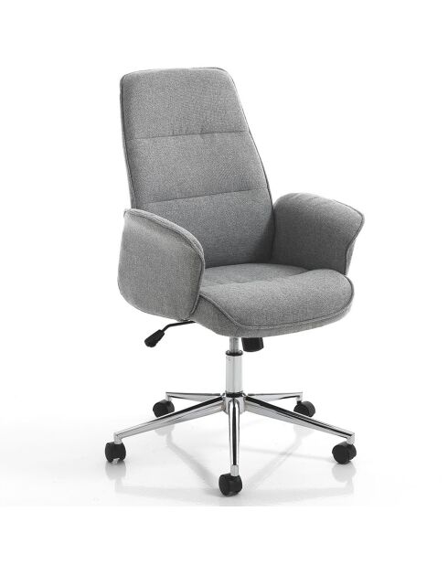 Fauteuil de bureau Dony High gris - 102/110x62x68 cm