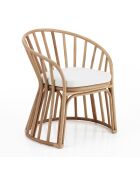 Fauteuil Durga en rotin rotin - 70x 60x85 cm