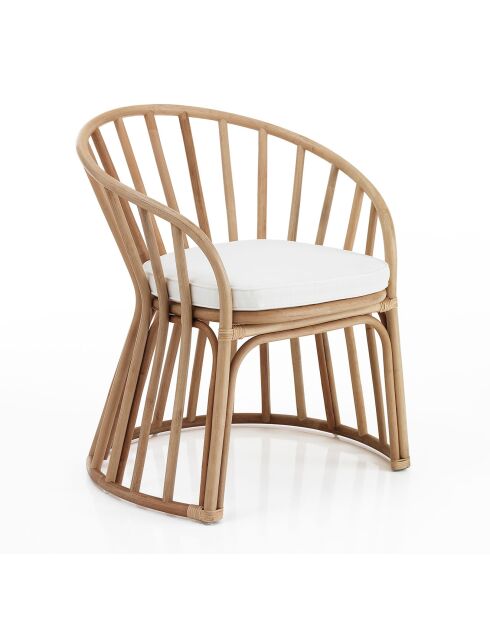 Fauteuil Durga en rotin rotin - 70x 60x85 cm