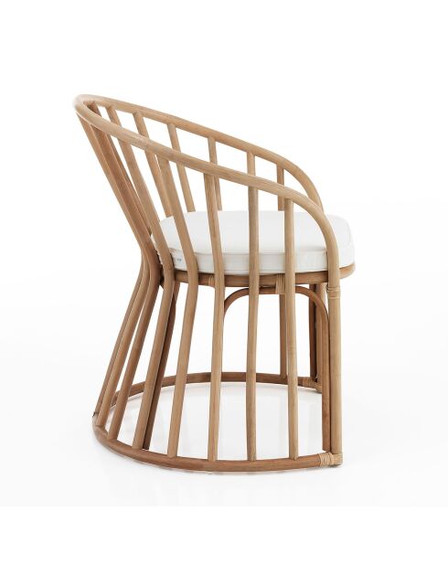 Fauteuil Durga en rotin rotin - 70x 60x85 cm