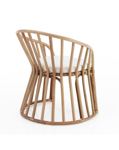 Fauteuil Durga en rotin rotin - 70x 60x85 cm