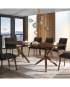 Table Copenaghen noyer - 75x100x240 cm