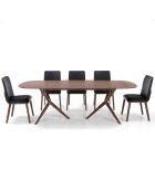 Table Copenaghen noyer - 75x100x240 cm