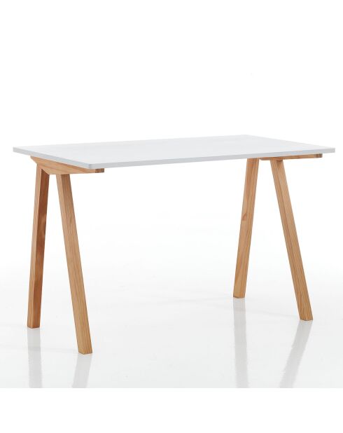 Bureau informatique Mak blanc - 76x120x60 cm