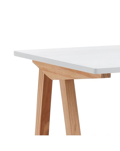 Bureau informatique Mak blanc - 76x120x60 cm