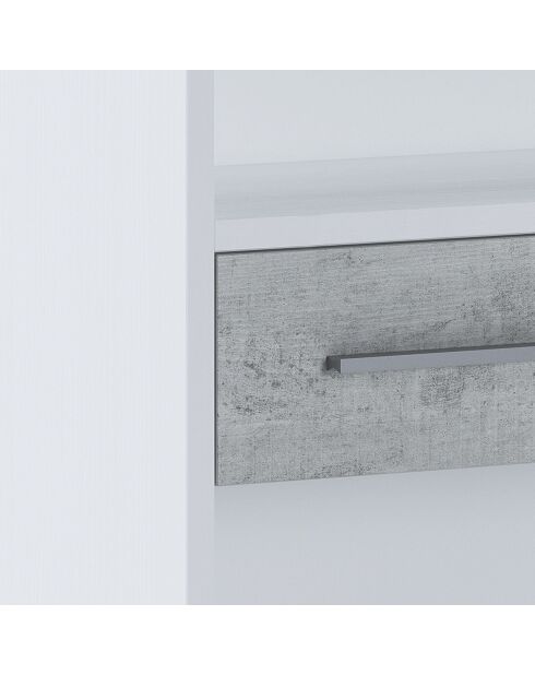 Bbibliothèque haute Pier Big blanche - 201x80x35.5 cm