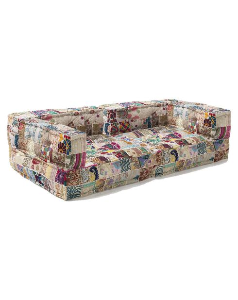 Canapé 2 places Yara multicolore - 160x80x40 cm