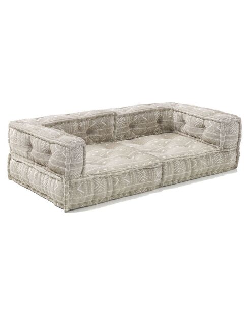 Canapé 2 places Yara beige - 160x80x40 cm
