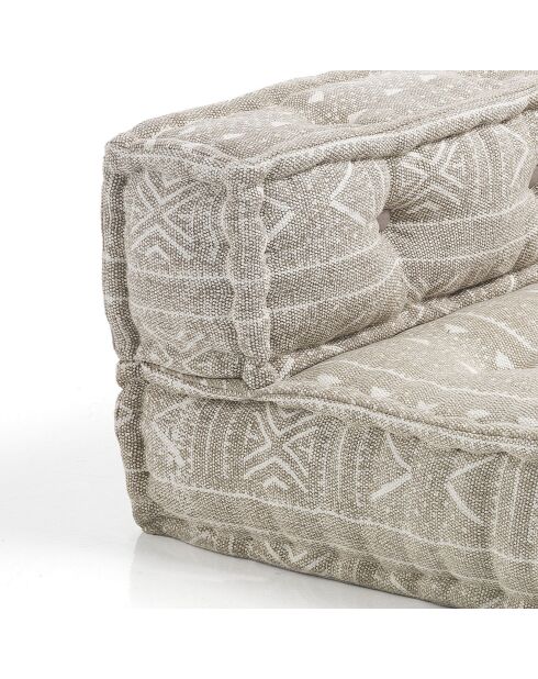 Canapé 2 places Yara beige - 160x80x40 cm