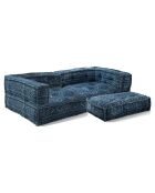 Canapé 2 places Maxi Yara bleu - 200x80x40 cm