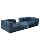 Canapé 2 places Maxi Yara bleu - 200x80x40 cm