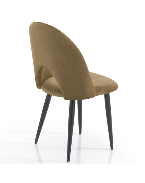 4 Chaises Nail Nocciola noisette/noir - 87x48x54 cm