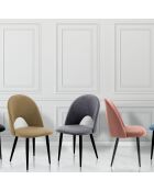 4 Chaises Nail Nocciola noisette/noir - 87x48x54 cm