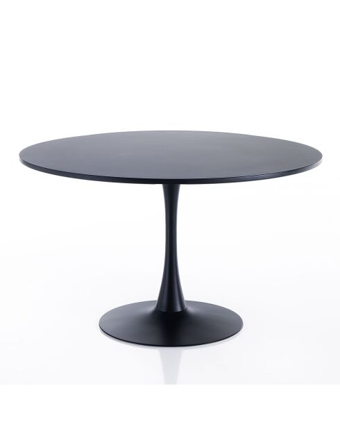 Table ronde Kyoto 120 noire - 74xØ.120 cm