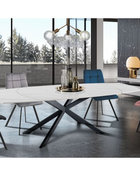 4 Chaises Toffee Colors gris/rose/noir/bleu - 87x44x56