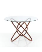Table Hula Hoop Wood noyer - 76xØ 110 cm