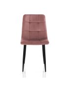 4 Chaises Faffy Pink rose/noir - 85x42x53 cm