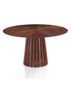 Table ronde Volga Noyer noyer - 75xØ.137 cm