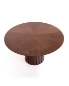 Table ronde Volga Noyer noyer - 75xØ.137 cm