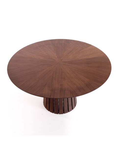 Table ronde Volga Noyer noyer - 75xØ.137 cm