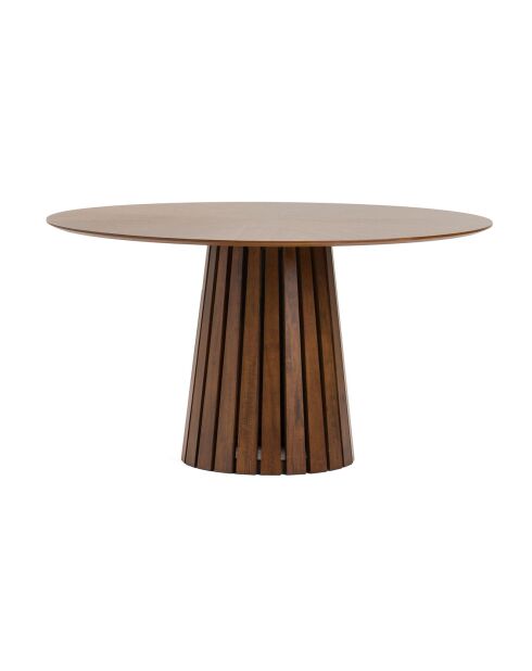 Table ronde Volga Noyer noyer - 75xØ.137 cm