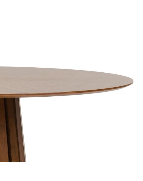 Table ronde Volga Noyer noyer - 75xØ.137 cm