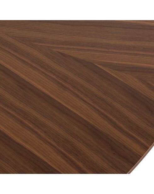 Table ronde Volga Noyer noyer - 75xØ.137 cm