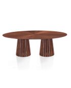 Table ovale Volga Walnut noyer - 75x110x190 cm