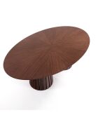 Table ovale Volga Walnut noyer - 75x110x190 cm