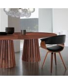 Table ovale Volga Walnut noyer - 75x110x190 cm