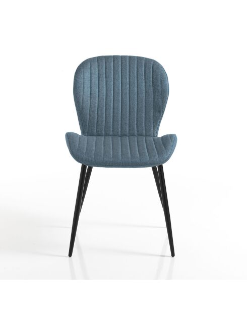 4 Chaises Handy bleu/noir - 86x51x56 cm