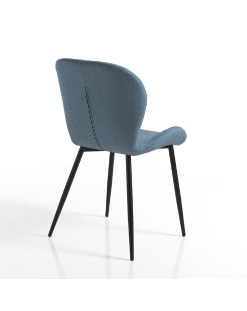 4 Chaises Handy bleu/noir - 86x51x56 cm
