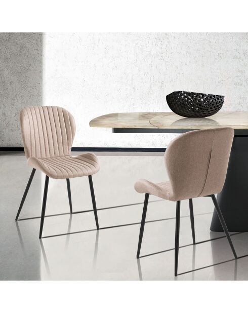 4 Chaises Handy marron clair - 86x51x56 cm