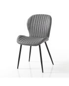 4 Chaises Handy grises - 86x51x56 cm