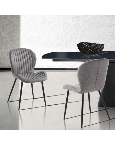 4 Chaises Handy grises - 86x51x56 cm