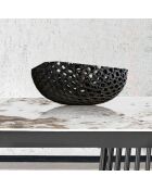 Table à rallonges Cage 2 gris/marbre onyx - 75.5x89x180/220/260 cm