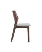 2 Chaises Natacha noyer/gris - 84x48x55 cm
