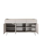 Buffet 3 portes + 3 tiroirs Malena beige - 82.2x153x38 cm