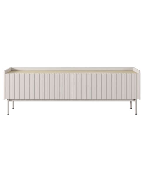 Meuble TV 2 portes Malena beige - 50.2x153x38 cm