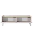 Meuble TV 2 portes Malena beige - 50.2x153x38 cm