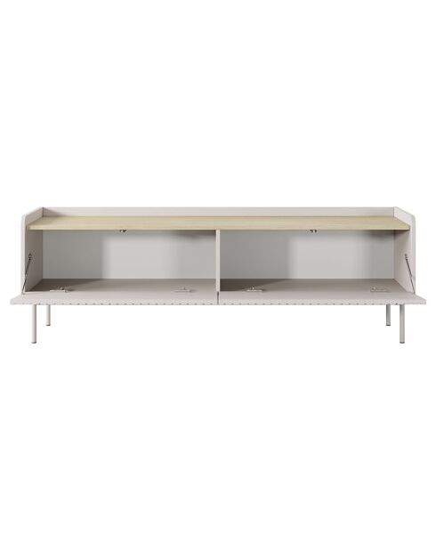 Meuble TV 2 portes Malena beige - 50.2x153x38 cm