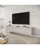 Meuble TV 2 portes Malena beige - 50.2x153x38 cm