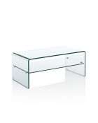 Table basse Cristal Evo transparente - H40xL100xP50 cm