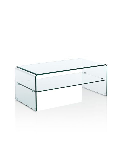 Table basse Cristal Evo transparente - H40xL100xP50 cm