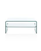 Table basse Cristal Evo transparente - H40xL100xP50 cm