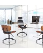 Table/Bureau rectangulaire Kaya 180 transparent - H78xL180xP90 cm