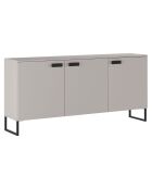 Buffet 3 portes Thessa beige - 90x184x40 cm
