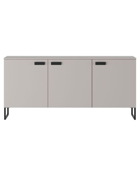 Buffet 3 portes Thessa beige - 90x184x40 cm