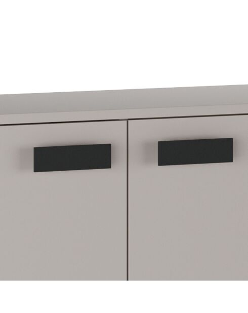 Buffet 3 portes Thessa beige - 90x184x40 cm